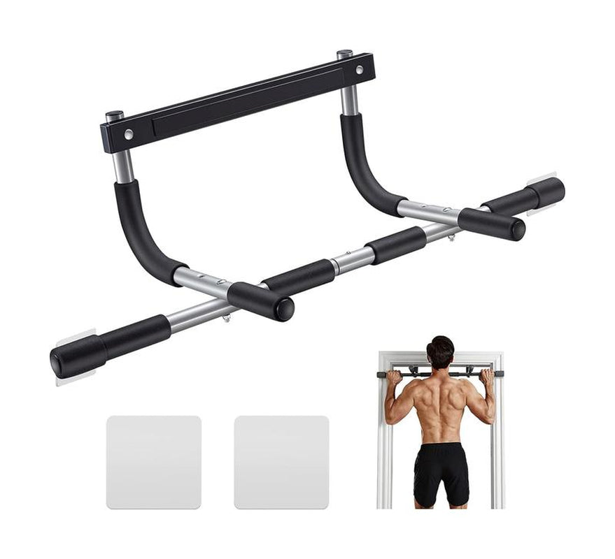 Pull up Bar for Doorway | Thickened Steel Max Limit 300Lbs Upper Body Fitness Workout Bar| Multi-Grip Strength for Doorway | Indoor Chin-Up Bar Fitness Trainer for Home Gym Portable