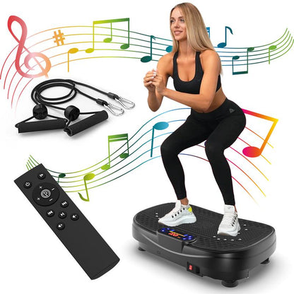 [SAYGOGO] Vibration Plate Fitness Platform Exercise Machine Vibrating Shaking Full Body Shaker Workout Vibrate Stand Shake Board Sport Gym for Fitness Machine