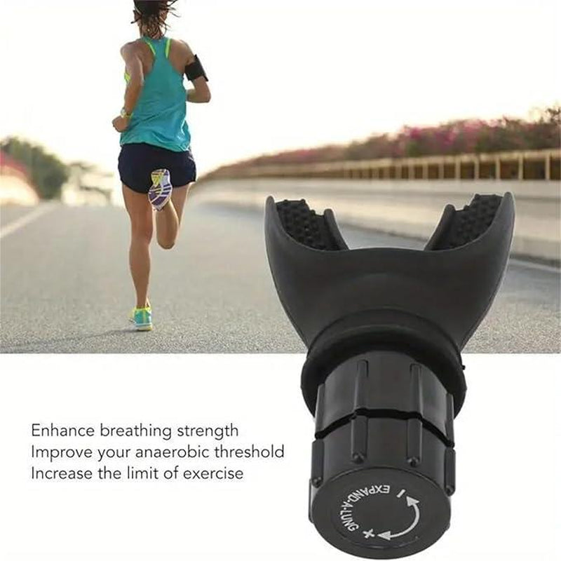 【Black Friday】Portable Lung Capacity Trainer-- Sports Assistance Accessories for Gym Outdoor Sports, Workout -- Adjustable Running Breathing Training Device